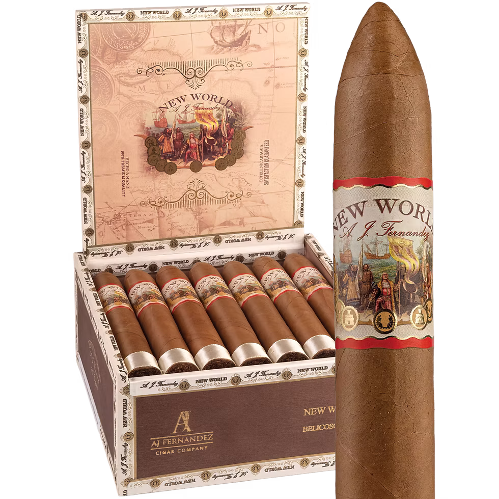 New World Connecticut cigar box and single cigar